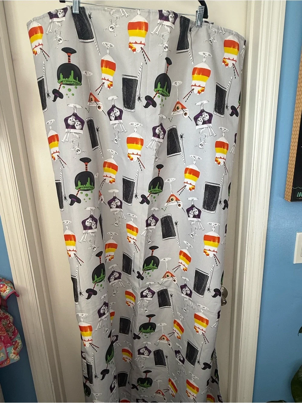 Novelty Halloween Potion & Candy Corn table cloth 69x51.5” rectangle